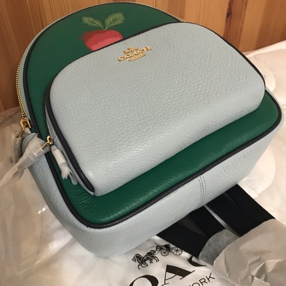 🌺 Coach Mini Court Backpack With Radish ❤️ - Picture 12 of 13